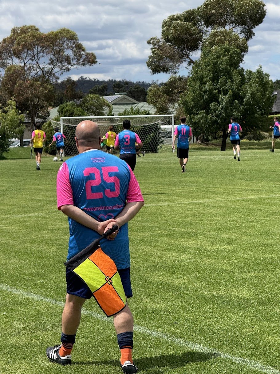 The memorial match at Knox United Soccer Club.