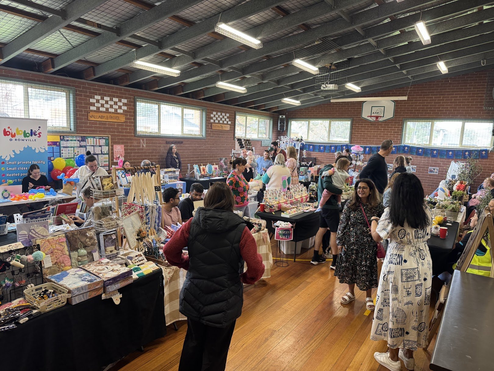 A Share Space community market at the 1st Rowville Scout Hall.